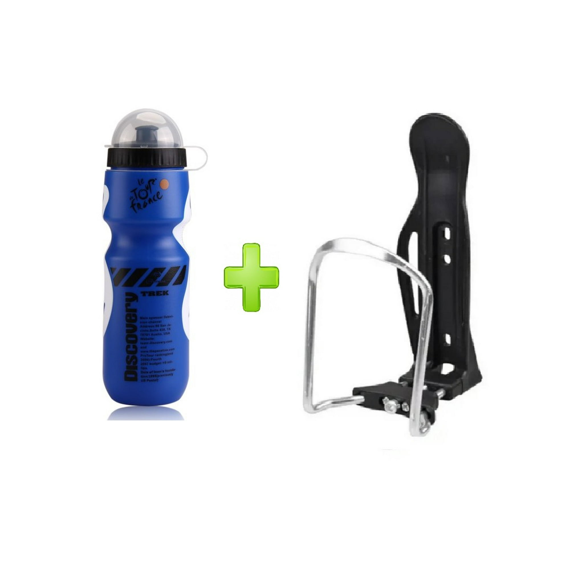 Defensor - Botella + Porta Soporte De Botella Kit De Bicicleta Ciclismo Color Azul