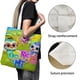 thumbnail image 3 of Do Re Mi Bolso de tela con estampado de lienzo para mujer, bolsa de compras reutilizable y estética, con cremallera interior, regalo para mujer,38*45cm., 3 of 6