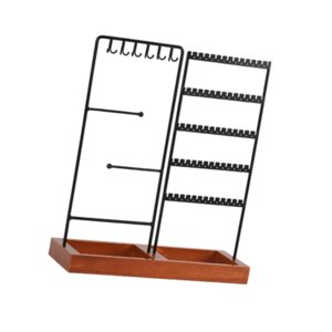 Ioensy - Soporte De Joyería Organizador De Almacenamiento Soporte De Joyería Para Brazalete Collares Colgante Negro