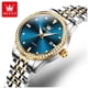 thumbnail image 2 of Reloj de Pulsera Lujo Mujer Cuarzo, Esfera Azul, Circonias Brillantes, 2 of 3