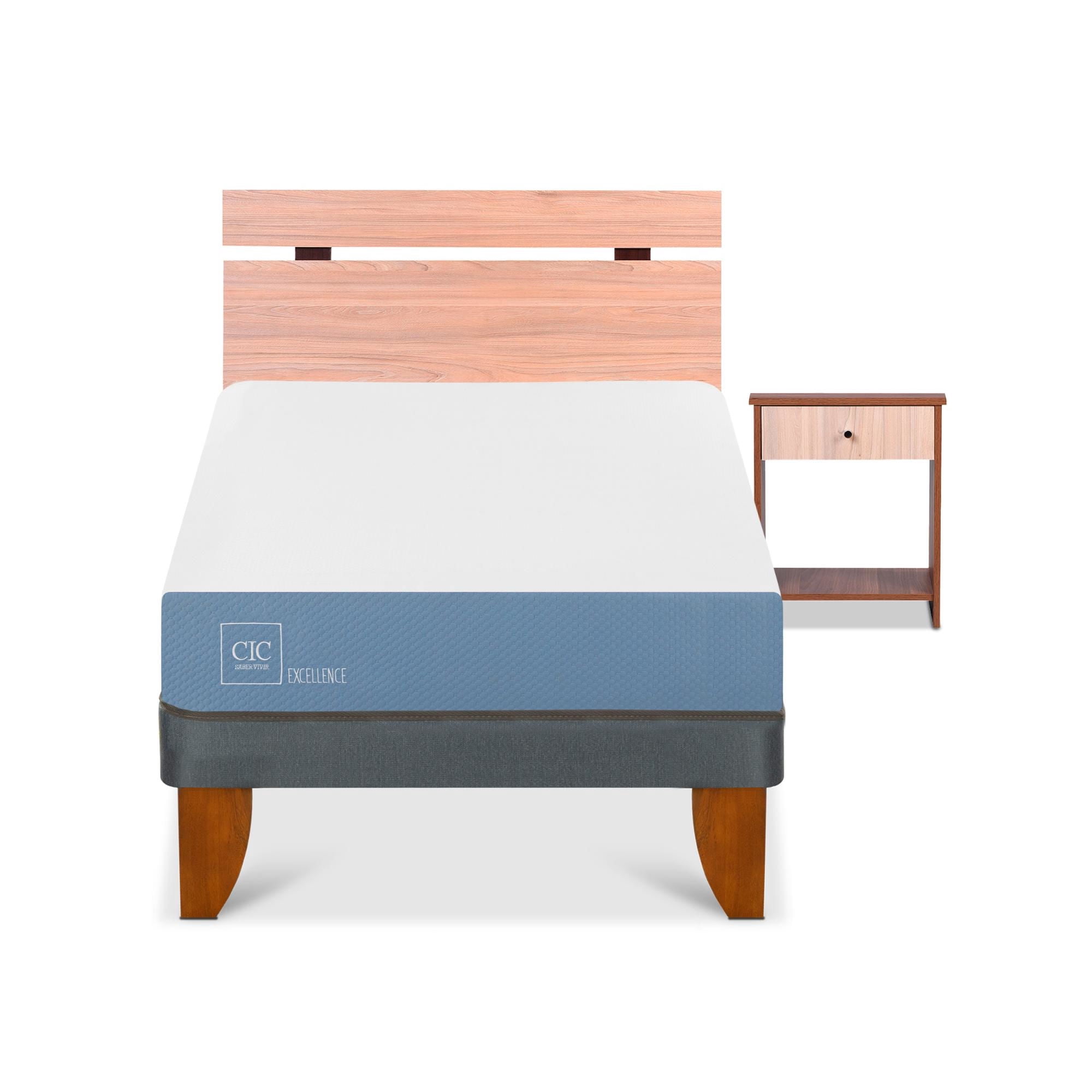 Cama Europea Excel 1.5 Plaza Base Normal