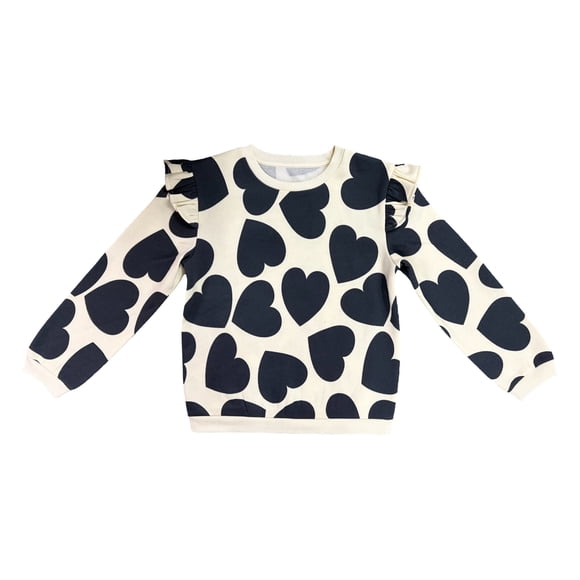 Polerón Niña Crew Heart White Talla 8