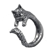 Magideal - Anillo De Apertura Anillo En Forma De Gato Animal Para Días Festivos Favores De Fiesta De Uso Diario