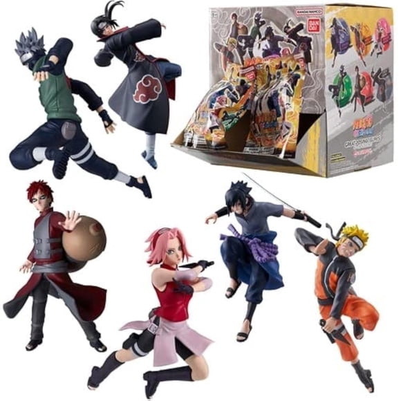 Mini-figura a Ciegas de Naruto Shippuden con Pose Aleatoria