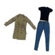thumbnail image 5 of Ropa De Muñeca Escala 1/6 Figura Femenina Ropa De Muñeca Para Regalo 12 "figura De Acción Caqui, 5 of 5