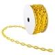 thumbnail image 1 of Cadena de seguridad de 30 m (98 pies), eslabones de plástico amarillo para control de multitudes en entornos industriales, alta visibilidad (6 mm de grosor), 1 of 7