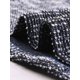 thumbnail image 5 of INSPIRE CHIC Blusas de Tweed para Mujer Patrón Jaspeado Manga Corta Casual de Verano XL Azul Negro, 5 of 6
