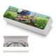 thumbnail image 5 of Los Vecinos Green Estuche Rígido para Gafas de Cuero PU Protector con Forro de Felpa Premium Suave para Hombres y Mujeres, 5 of 6