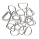 thumbnail image 2 of 100 piezas de aleación diy d dee rings para cintas flejes 15x10x2mm blanco, 2 of 3