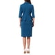 thumbnail image 3 of INSPIRE CHIC Conjunto de Traje de Falda para Mujer 2 Piezas Conjunto 2026 Blazers Peplum de Trabajo Modernos y Faldas Lápiz con Broche S Azul Lago, 3 of 5