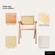 thumbnail image 4 of Silla Comedor Chandigarh Con Cojín De Lino Madera, 4 of 8