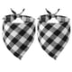 thumbnail image 1 of Uxcell Bandana para Perro, 20 x 13 in Pañuelo para Gato con Estampado de Cuadros de Búfalo, Accesorios de Pañuelo Triangular Ajustable, Lavable, (Blanco), para Mascotas Pequeñas, Medianas, Grandes, 1 of 7