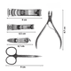 thumbnail image 5 of Set De Manicure Pedicure Profesional 12 Piezas Con Estuche, 5 of 7