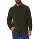 thumbnail image 5 of INSPIRE CHIC Camisa de Vestir para Hombre 100% Algodón Manga Larga Sólida Casual con Botones XL Verde Oliva, 5 of 6