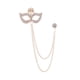 thumbnail image 1 of Broche De Flor Brillante Para Hombres Broche De Cadena Colgante De Estilo Vintage Oro, 1 of 5