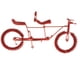 thumbnail image 4 of Hecho a mano Metal Craft Modelo de bicicleta Juguete Escritorio de oficina Decoración para el hogar Rojo, 4 of 5