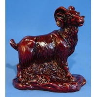 Feng Shui Import - Estatua De Oveja Importada En Feng Shui, Color Rojo, 10 Cm De Altura