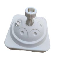 Magideal - Soporte Para Sombrilla De Patio, Soporte Multifuncional Para Sombrilla, Relleno De Agua O Arena, Para Patio, Jardín, Fiesta, Exterior, Balcón Blanco