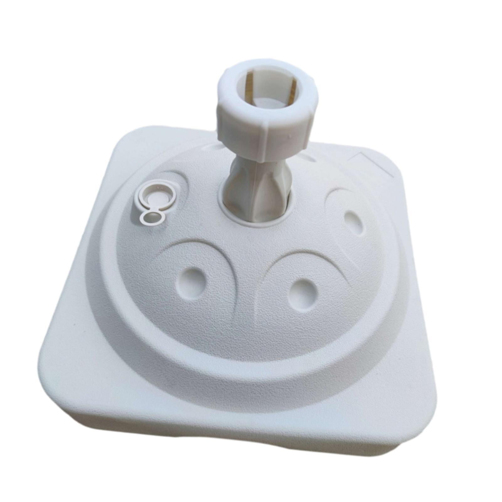 Magideal - Soporte Para Sombrilla De Patio, Soporte Multifuncional Para Sombrilla, Relleno De Agua O Arena, Para Patio, Jardín, Fiesta, Exterior, Balcón Blanco