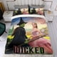 thumbnail image 4 of Wicked Conjunto de sábanas temático, trío de piezas, cómodo y amigable con la piel, diseño único, regalo de decoración para el hogar para familiares, amigos y fans,173X218cm, 4 of 6