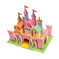 Bothyi - Papel Cartón Mini Casa Rompecabezas Artesanía Día De Los Niños Para Niñas Niños Niños