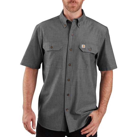 Camisa Carhartt Fort Loose SS Negra Chambray XL