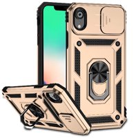 Estuche Gangxun Para Iphone Xr, Soporte Giratorio 360°, Estilo Mecánico Y Magnético
