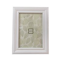 Vgo - Marco Plástico Simil Madera Blanco 20X30