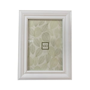 Vgo - Marco Plastico Simil Madera Blanco 15X21