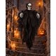 thumbnail image 5 of Decoración Calavera Colgante de Halloween con Capa Rasgada, 5 of 6