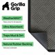 thumbnail image 2 of GORILLA GRIP WeatherMAX Felpudo, Uso interior y exterior, 72 x 24 pulgadas (183 x 61 cm), Diamante gris, 2 of 9