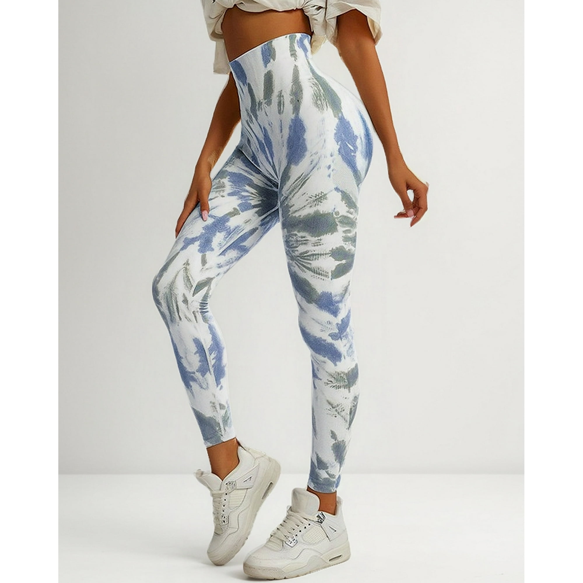 Flix Spa - Calzas Deportivas Push Up Mujer Estampado Manchado