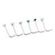 thumbnail image 2 of 6 Piezas De Acero Inoxidable L En Forma De Nariz De Pernos De Pernos De La Barra De La Barra Piercing 20G, 2 of 3