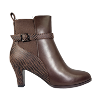 Botines Bonny Franco Snake Coffe Mujer | 275-3368 - Talla 39