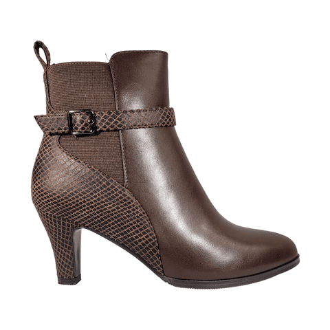 Botines Bonny Franco Snake Coffe Mujer | 275-3368 - Talla 39
