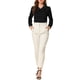 thumbnail image 5 of INSPIRE CHIC Blusa de Mujer con Cuello Peter Pan, Abertura en la Espalda con Botón Decorativo, Manga Larga, Talla M, Negro, 5 of 8