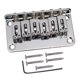 thumbnail image 1 of 6 cuerdas de la guitarra rodillo puente de silla de montar cordal para guitarra eléctrica plata, 1 of 4