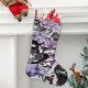thumbnail image 2 of Kuromi Tema: Calcetines de Navidad, fino lino blanco para colgar en escaleras y chimenea, decoración navideña para el hogar, regalo de Navidad. 45cm × 32cm, 2 of 5
