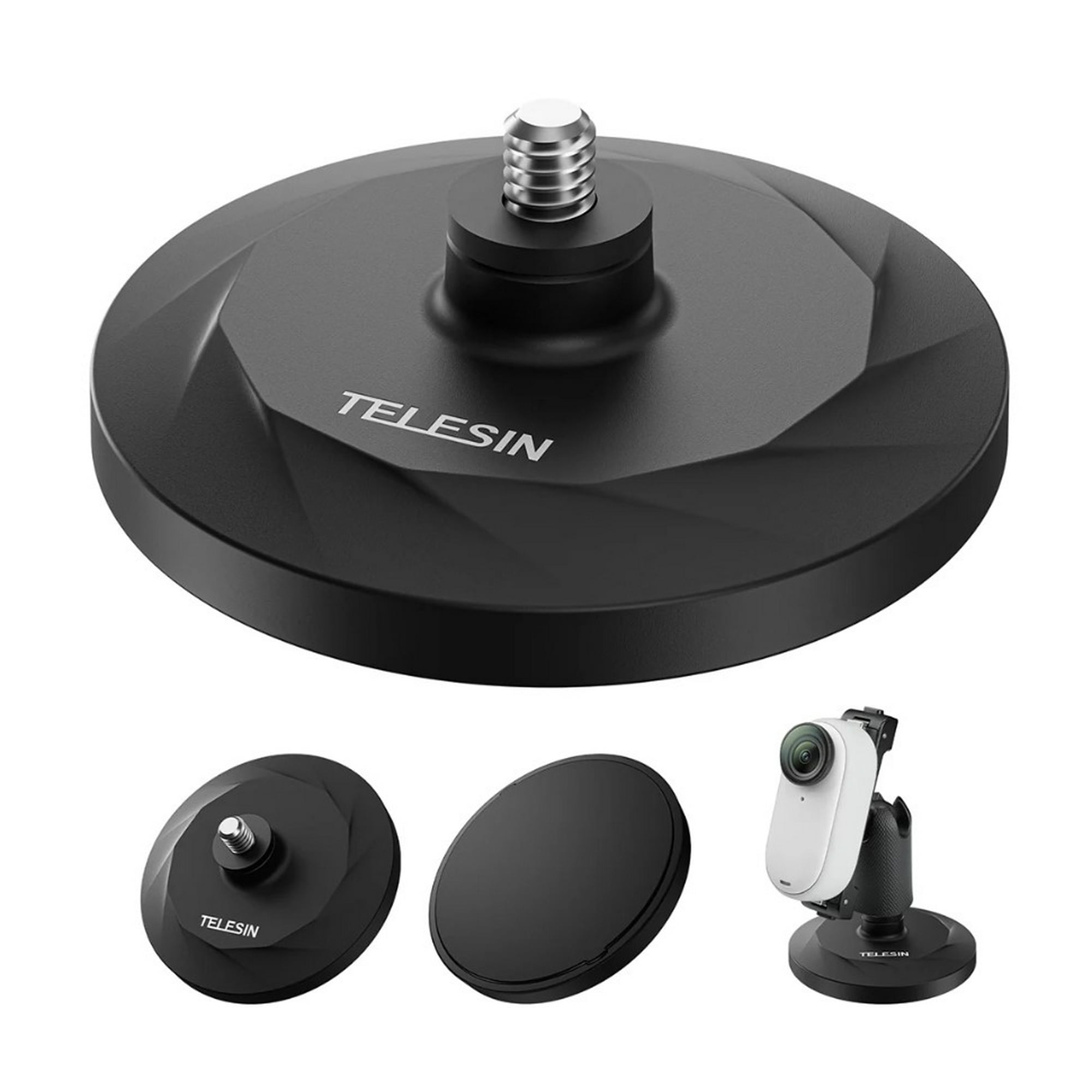 Telesin - Base Magnética Para Camaras Insta360, Gopro, Dji Osmo, Etc.