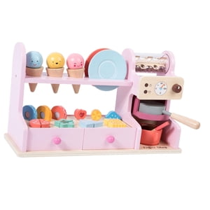 Bothyi - Tienda De Juguetes De Helado De Madera, Regalo De Cumpleaños, Barra De Helado Para Niñas Y Niños A Partir De 3 Años Rosa
