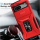 thumbnail image 4 of Funda Armada para Google Pixel 7 con Tapa Deslizante y Soporte Magnético Giratorio Rojo, 4 of 5