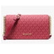 thumbnail image 1 of Cartera Michael Kors Crossbody Jet Set Signature Logo DK Raspberry, 1 of 3