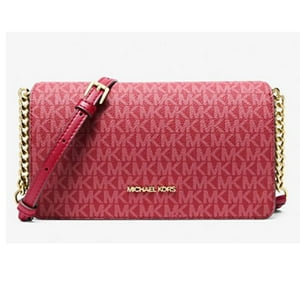 Cartera Michael Kors Crossbody Jet Set Signature Logo Dk Raspberry