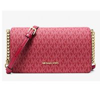 Cartera Michael Kors Crossbody Jet Set Signature Logo Dk Raspberry