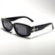 thumbnail image 1 of POLASUP GAFAS LENTES DE SOL Gafas de montura cuadrada pequeña, negras, sin maquillaje, lentes transparentes, de estilo sofisticado, 1 of 5
