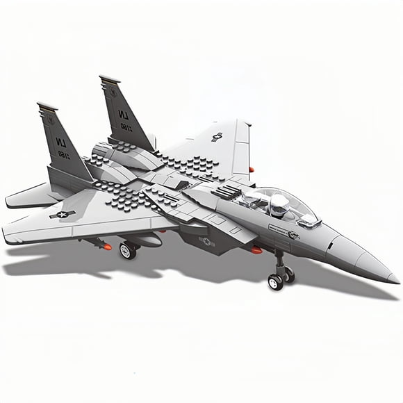Toy Fighter Jet Military F 15 Eagle Con 270 Piezas Para Niños Mayores De 10 Años