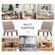 thumbnail image 4 of Sillas de comedor COLAMY, modernas, de tela, juego de 2 unidades, color camel, 4 of 4