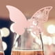 thumbnail image 4 of 20 tarjetas huecas con forma de mariposa para boda, para decorar mesas de copas de vino (rosa), 4 of 7