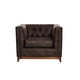 thumbnail image 1 of Sofa Roma 1C Cuero Colorado Marron, 1 of 4