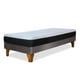 thumbnail image 4 of Cama Europea Zen Pro Colchon Resortes 1.5 Plaza Base Dividida Tela Gris, 4 of 6